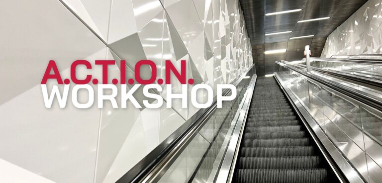 Titelbild A.C.T.I.O.N. Workshop mit Rolltreppe